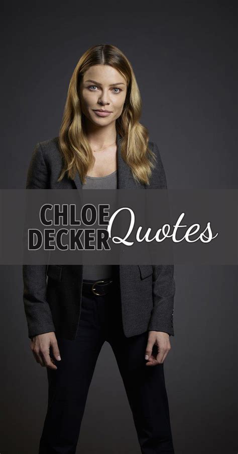 chloe decker quotes|Chloe Decker (Lucifer TV Series)/Quotes .